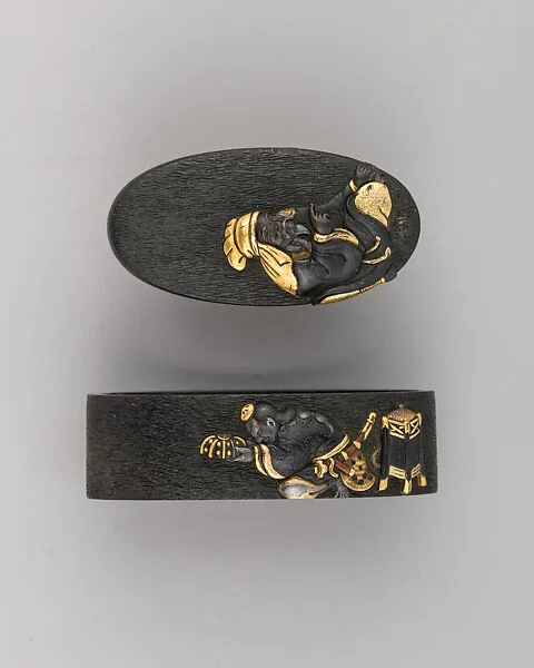 Sword-Hilt Collar and Pommel (Fuchigashira) — Unknown