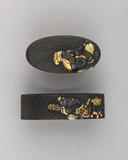 Sword-Hilt Collar and Pommel (Fuchigashira)