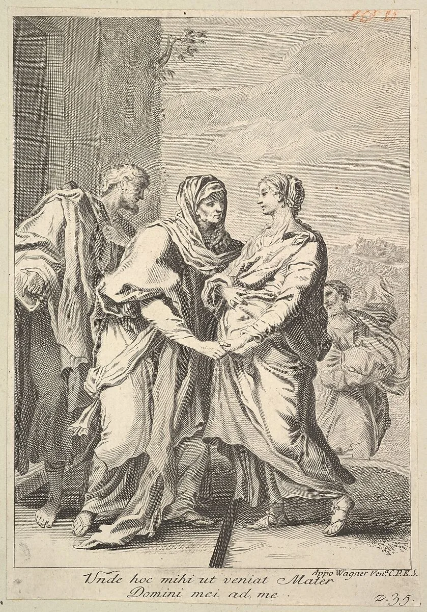 Visitation (copy in reverse) — Joseph Wagner|Carlo Maratti