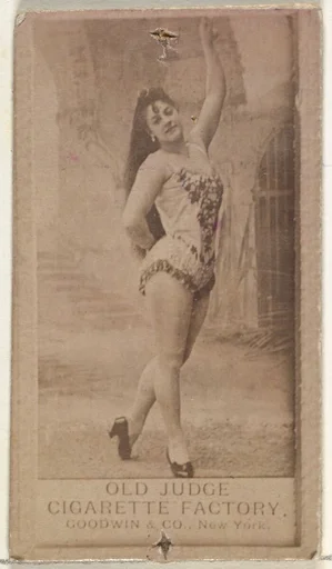 From the Actors and Actresses series (N171) for Old Judge Cigarettes
