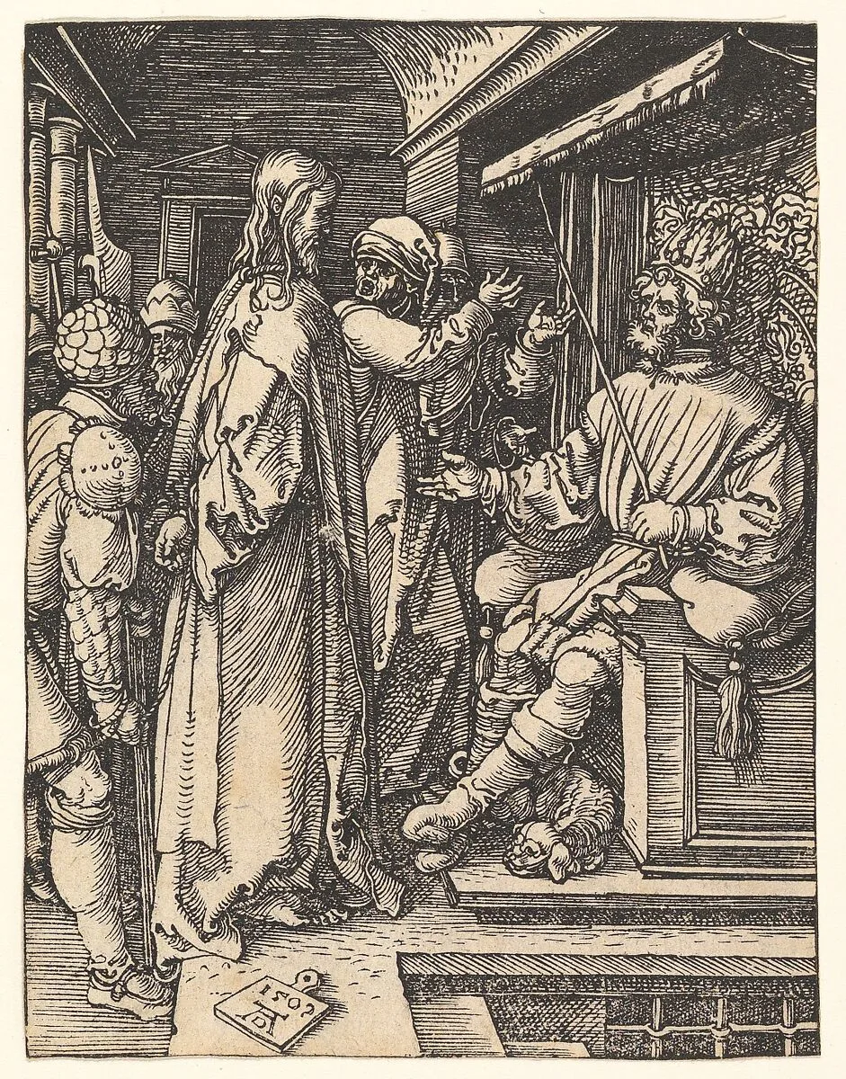Christ Before Herod, from "The Small Passion" — Albrecht Dürer