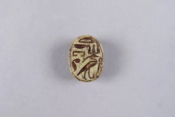Scarab with Bird and Hieroglyphs — Unknown