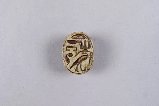 Scarab with Bird and Hieroglyphs