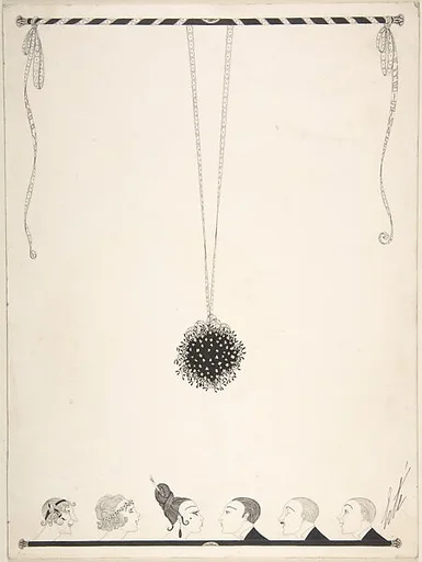 "C'était une nuit di Noël," Illustration for "Harper's Bazar"