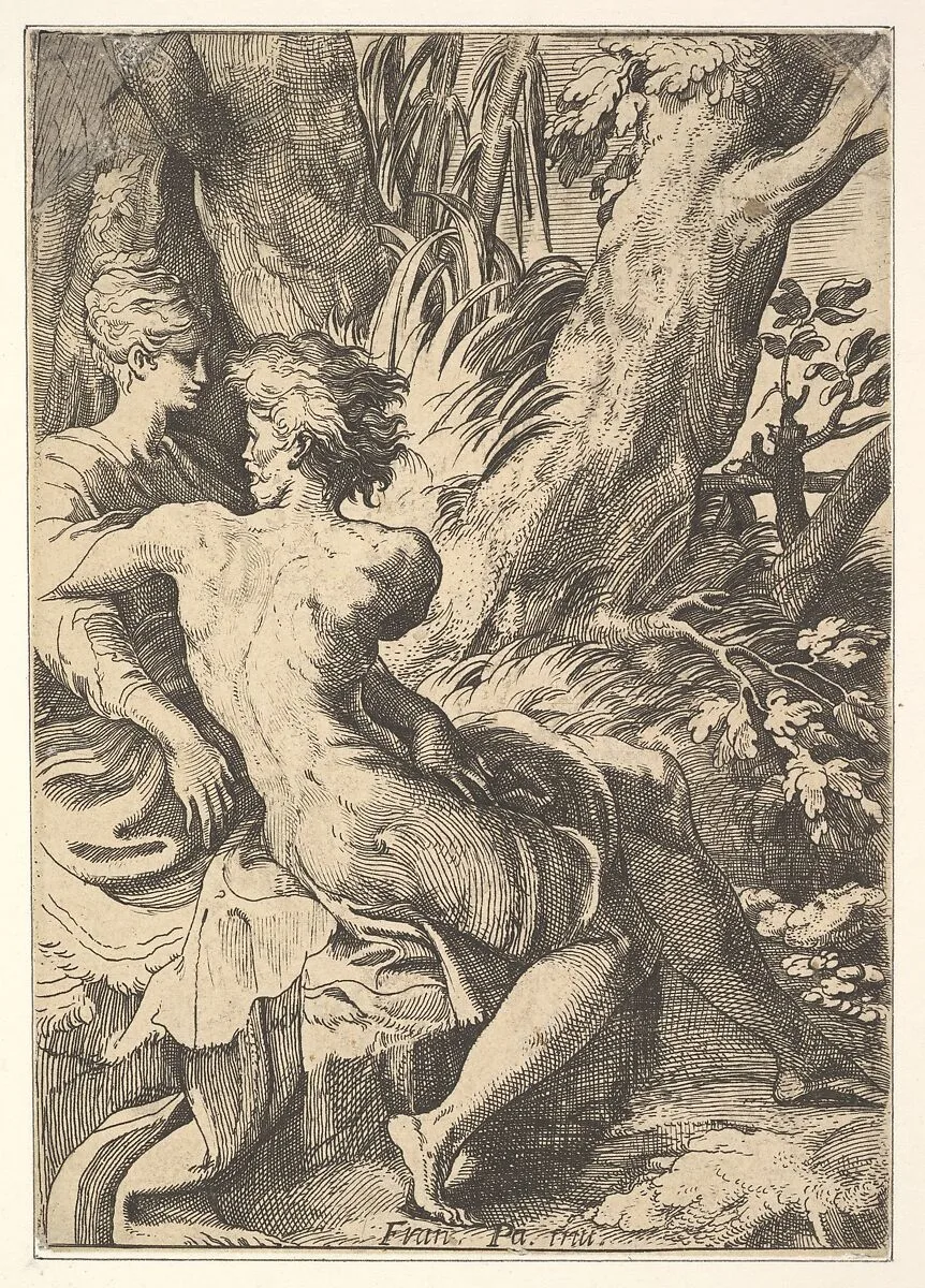 The Lovers — Anonymous, Italian, 17th century|Parmigianino (Girolamo Francesco Maria Mazzola)
