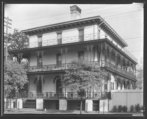[Italianate Revival House with Cast-Iron Balconies, Savannah, Georgia]