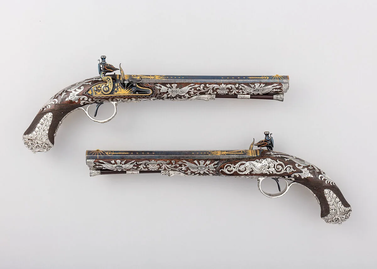 Pair of Flintlock Pistols — Samuel Brunn|Michael Barnett