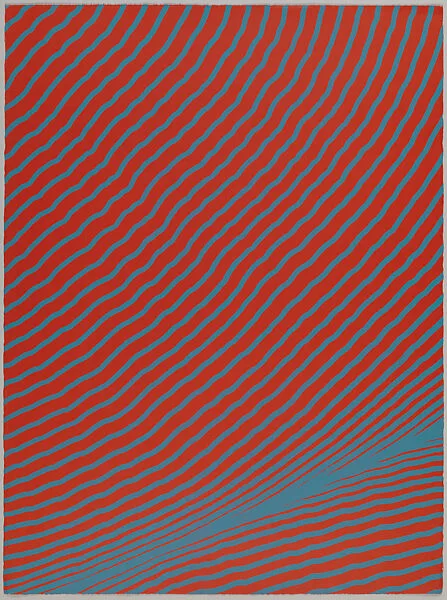 Untitled (Red-and-blue Tamarind print) — Henry Pearson|Tamarind Lithography Workshop|Tamarind Lithography Workshop