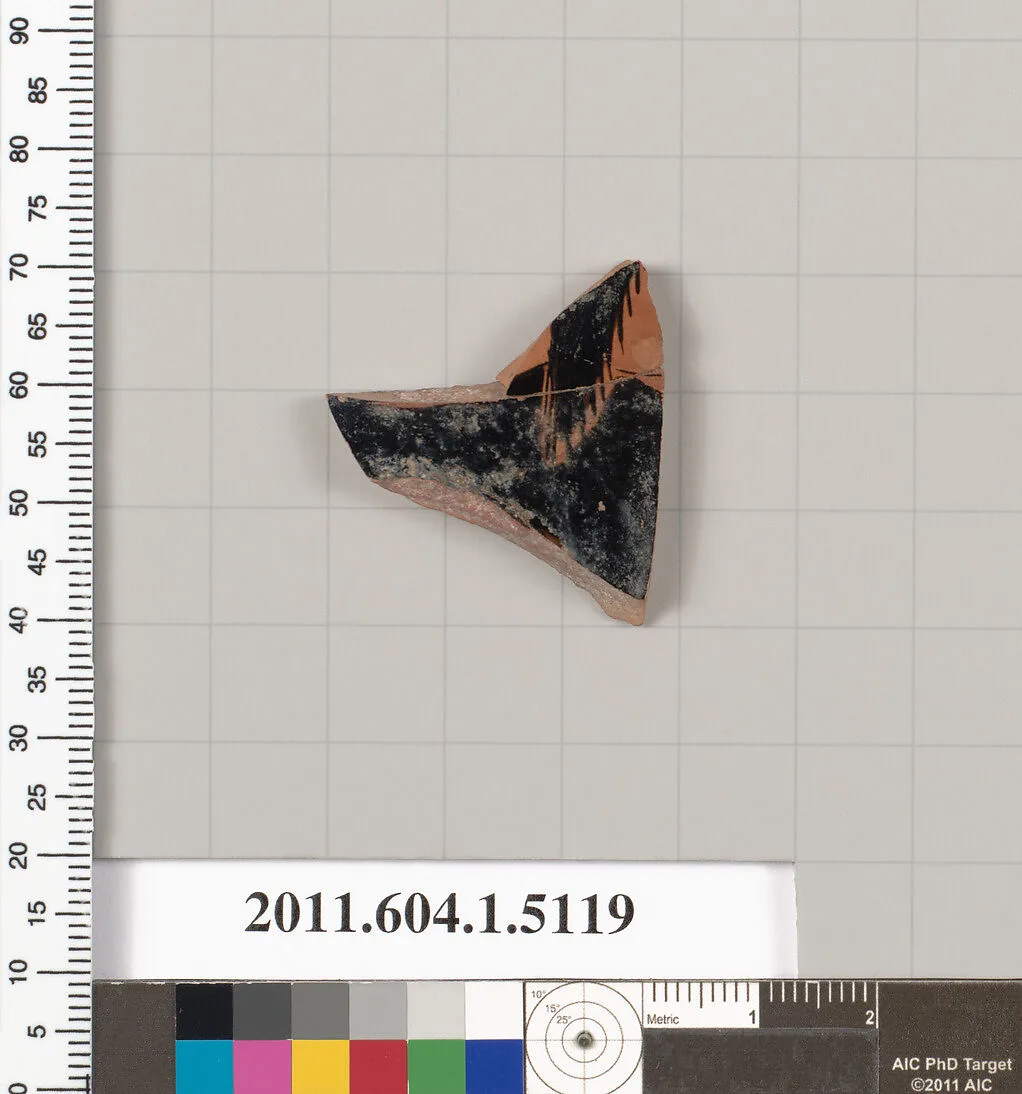 Terracotta fragment of a kylix (drinking cup) — Unknown