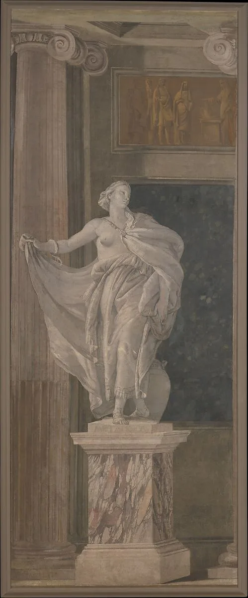 Allegorical Figure Representing Metaphysics — Girolamo Mengozzi (called Colonna)|Giovanni Battista Tiepolo
