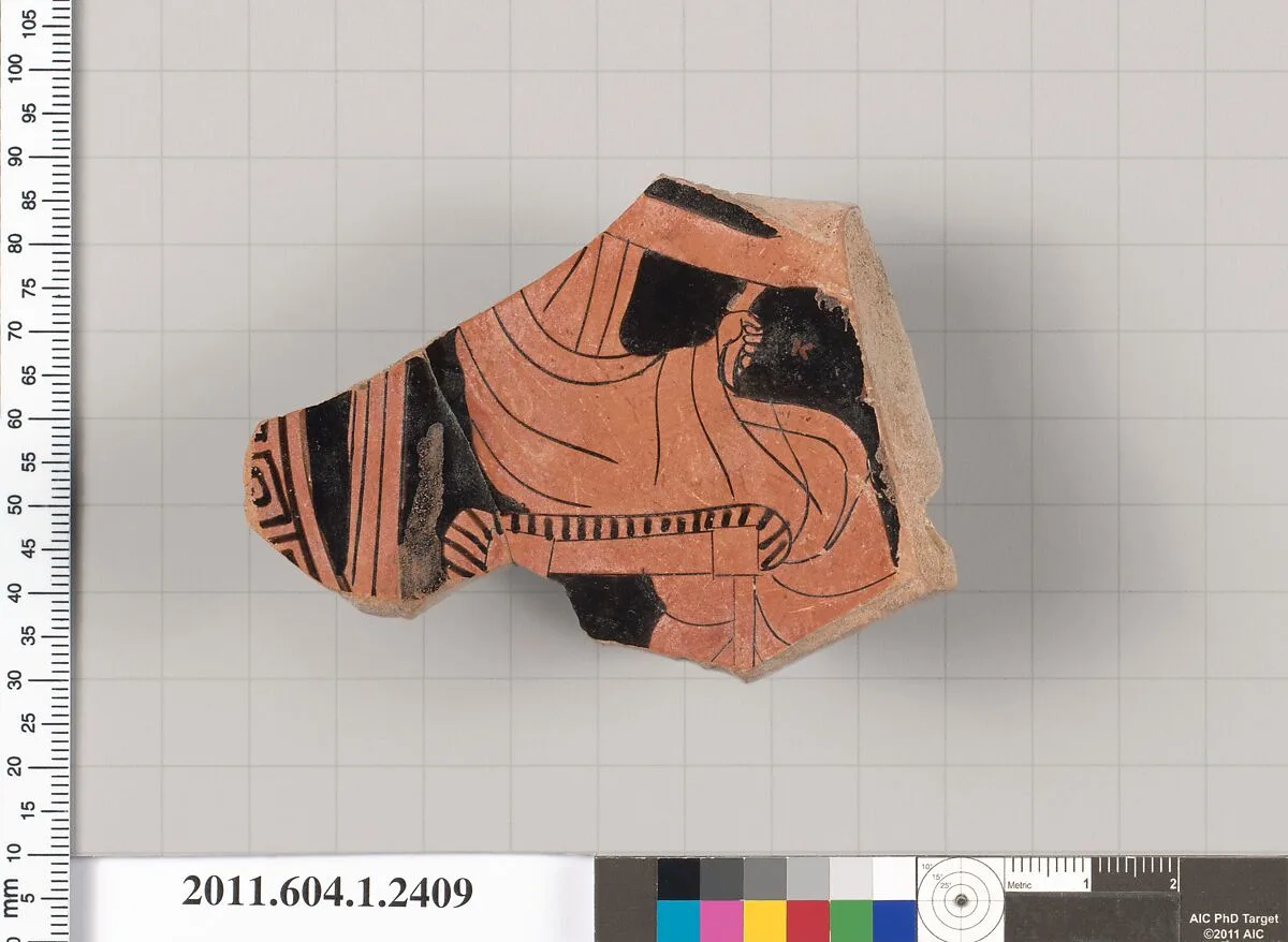 Terracotta fragment of a kylix (drinking cup) — Unknown