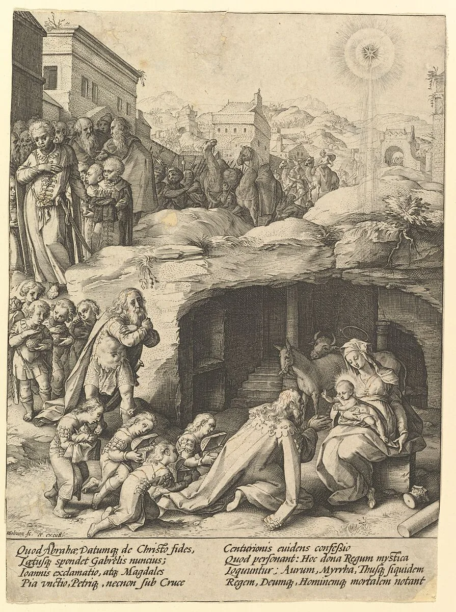 The Adoration of the Magi — Hendrick Goltzius|Bernardino Passeri