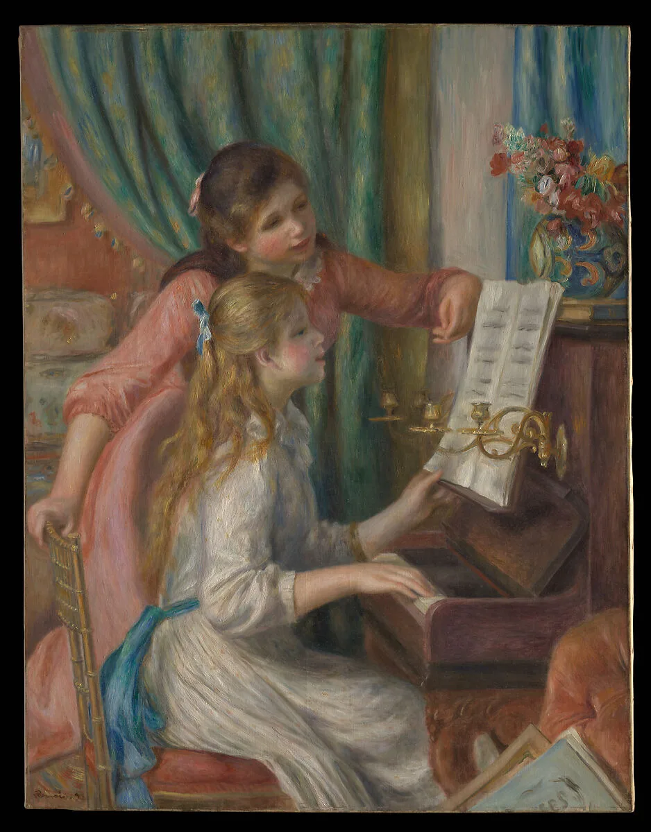 Two Young Girls at the Piano — Auguste Renoir