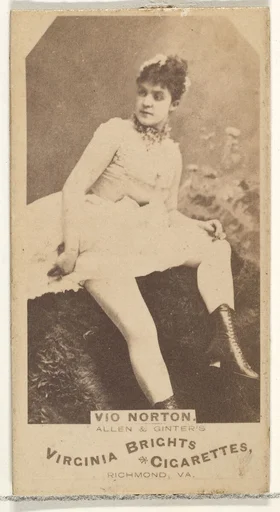 Vio Norton, from the Actors and Actresses series (N45, Type 1) for Virginia Brights Cigarettes