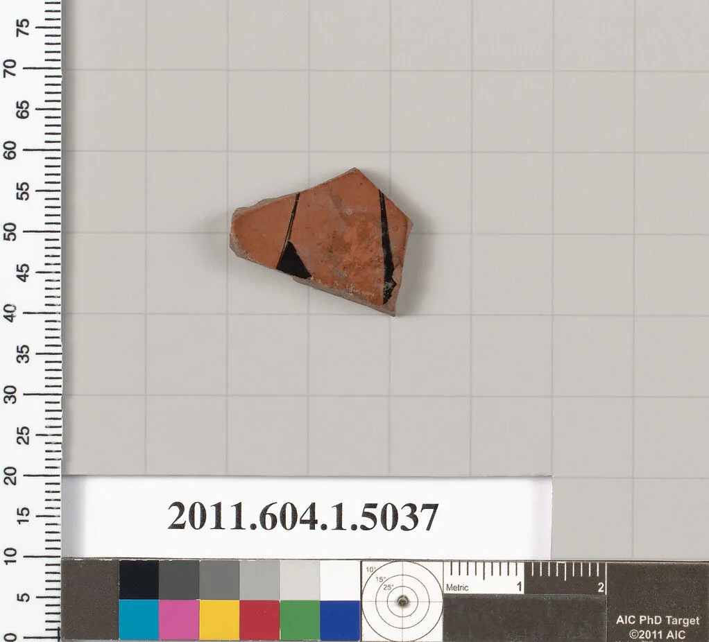 Terracotta fragment of a kylix (drinking cup) — Unknown