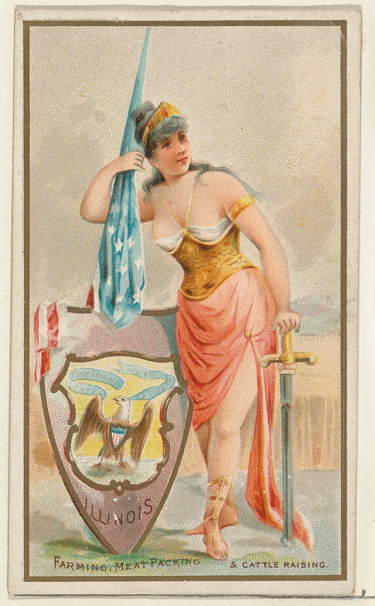 Illinois, from the Industries of States series (N117) issued by Duke Sons & Co. to promote Honest Long Cut Tobacco — W. Duke, Sons & Co.