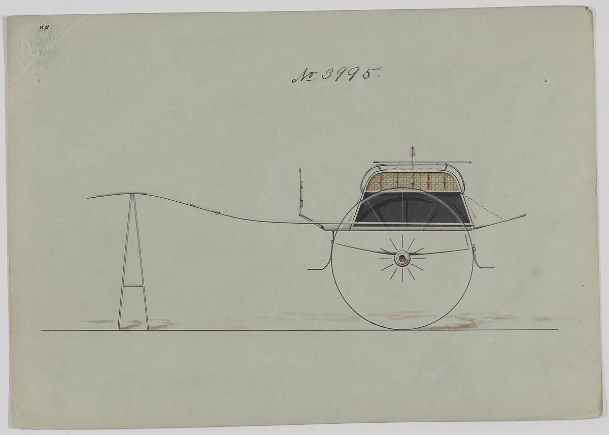 Design for Dog Cart, no. 3995 — Brewster & Co.