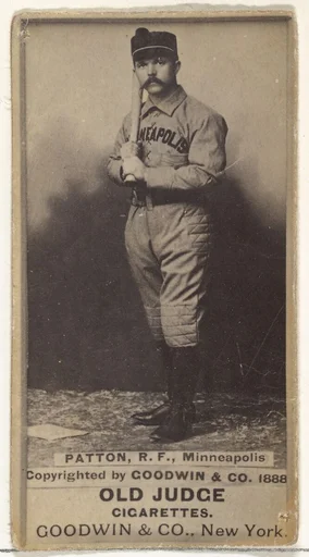 Owen Joseph Patton, Right Field, Minneapolis, from the Old Judge series (N172) for Old Judge Cigarettes