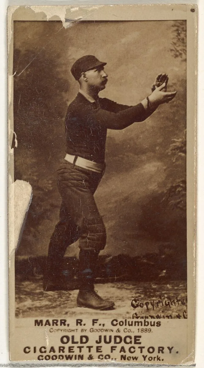 Charles W. "Lefty" Marr, Right Field, Cleveland, from the Old Judge series (N172) for Old Judge Cigarettes — Goodwin & Company