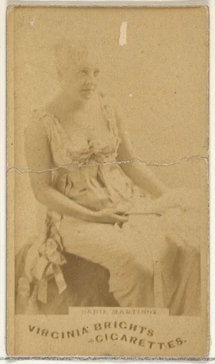 Sadie Martinot, from the Actors and Actresses series (N45, Type 1) for Virginia Brights Cigarettes