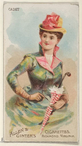 Cadet, from the Parasol Drills series (N18) for Allen & Ginter Cigarettes Brands