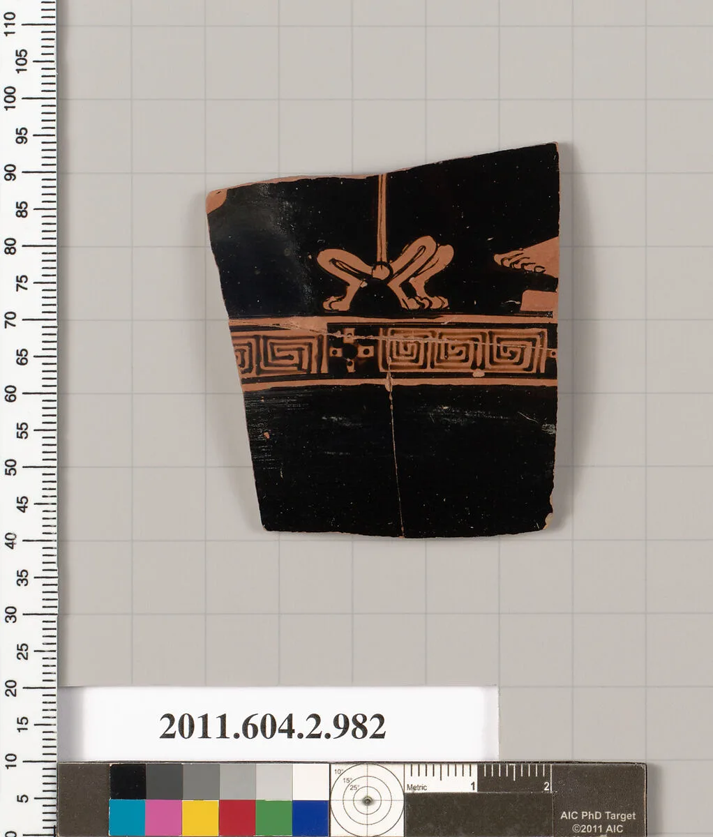Terracotta fragment of an oinochoe: chous (jug) — Unknown