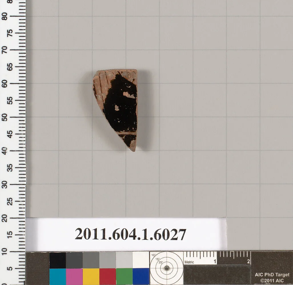 Terracotta fragment of a kylix (drinking cup) — Unknown