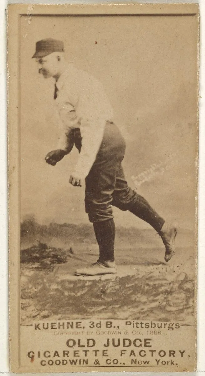 Bill Kuehne, 3rd Base, Pittsburgh, from the Old Judge series (N172) for Old Judge Cigarettes — Goodwin & Company