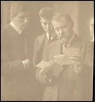 Frank Eugene with His Leipzig Students