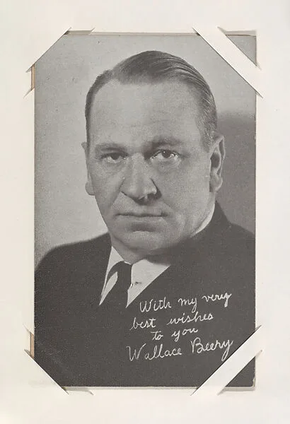 Wallace Beery from Movie Stars Exhibit Cards series (W401) — Unknown