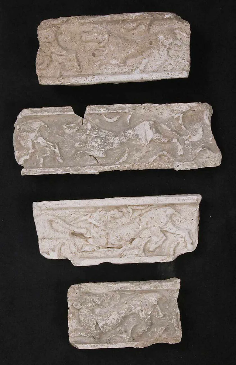 Fragments of a Frieze with Chasing Animals — Unknown
