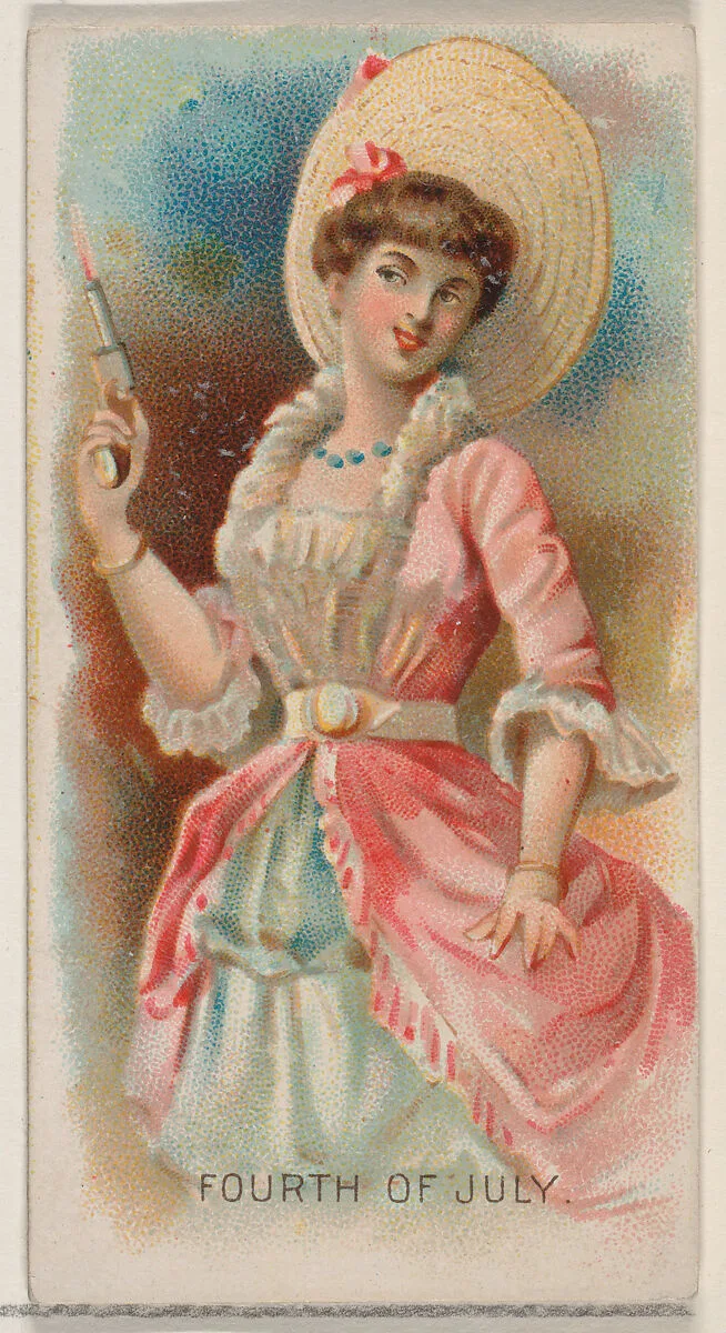 Fourth of July, United States, from the Holidays series (N80) for Duke brand cigarettes — W. Duke, Sons & Co.|George S. Harris & Sons