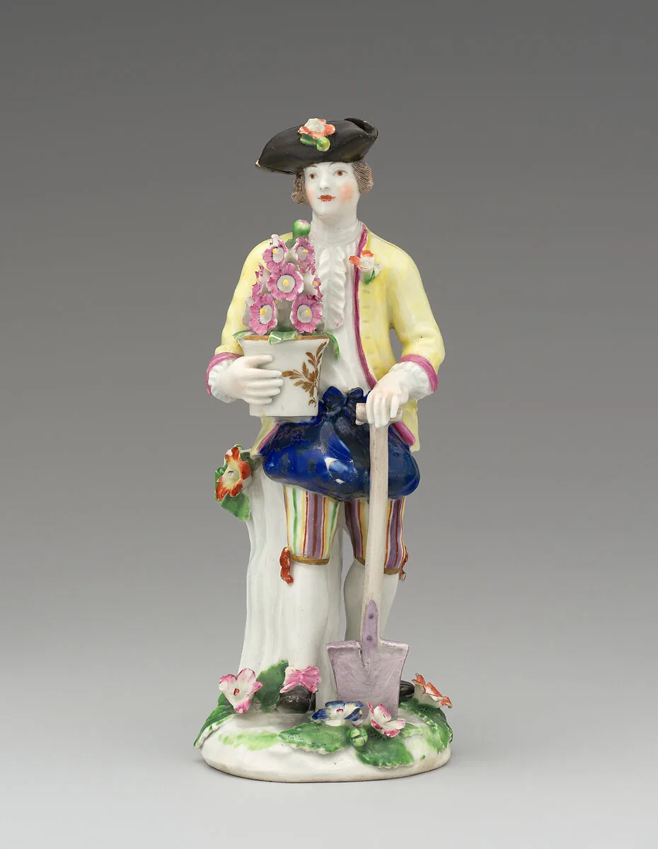 Gardener (one of a pair) — Worcester factory
