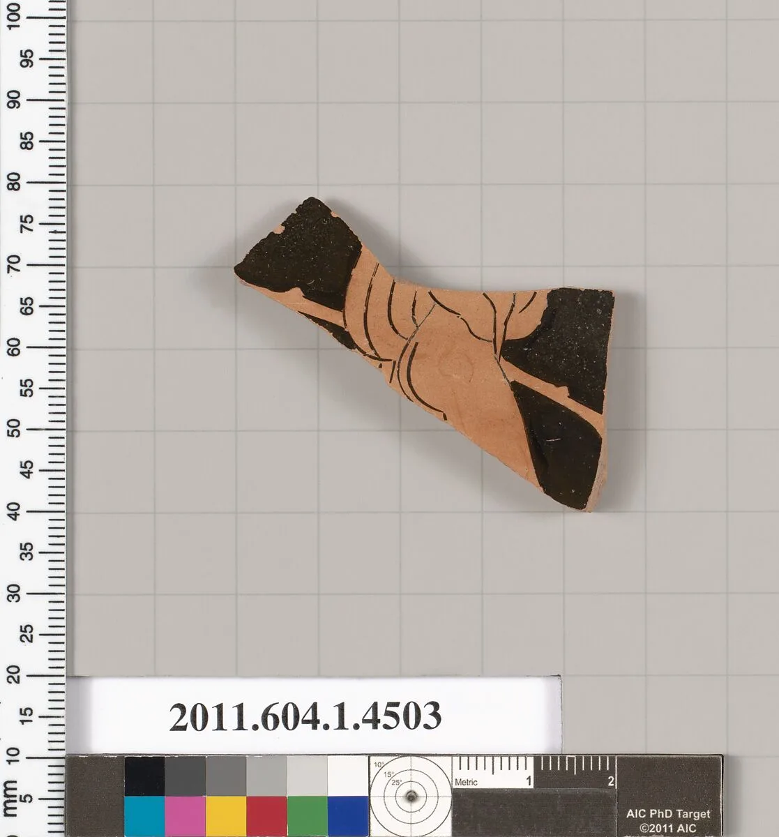 Terracotta fragment of a kylix (drinking cup) — Unknown