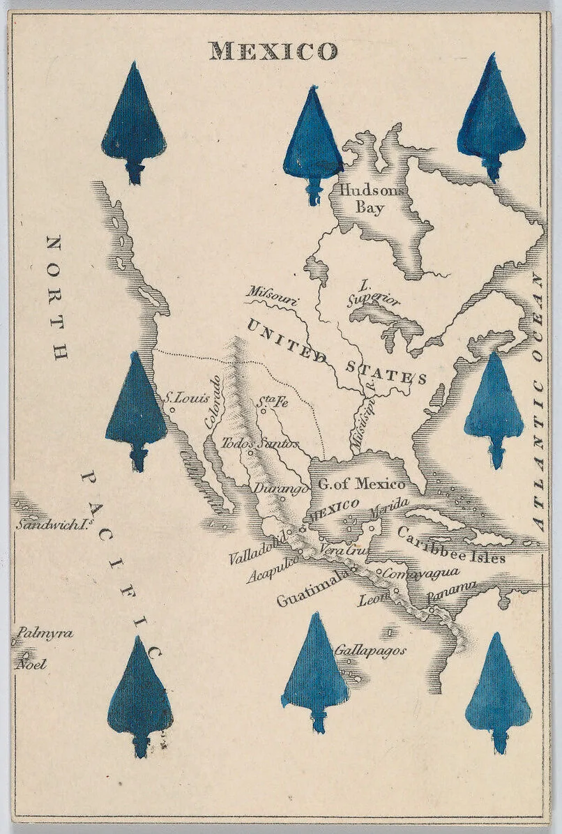 Mexico, from "Court Game of Geography" — William and Henry Rock