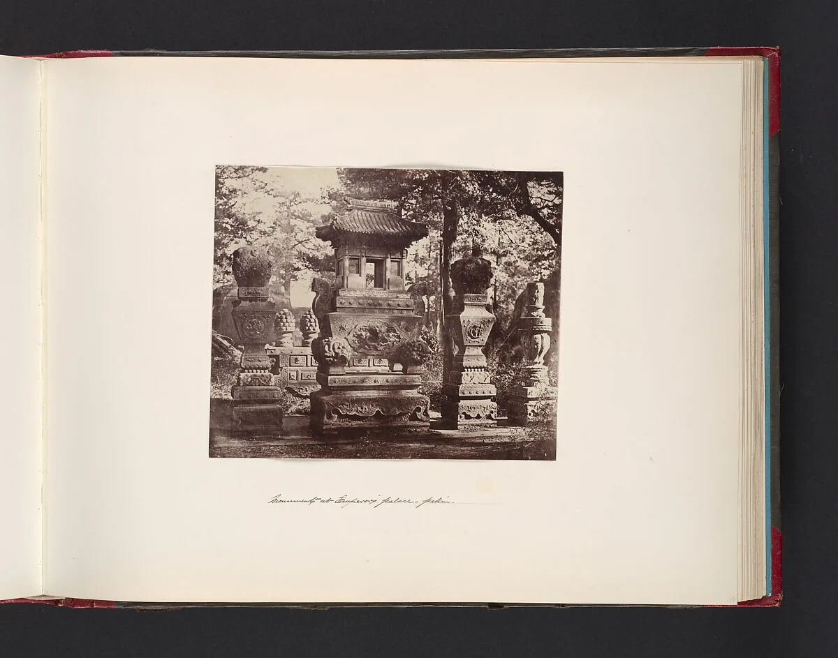 Monuments at Emperor Palace, Pekin — John Thomson