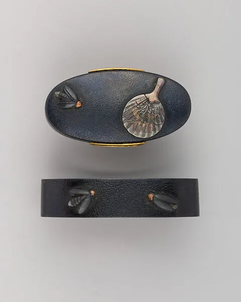 Sword-Hilt Collar and Pommel (Fuchigashira) — Unknown