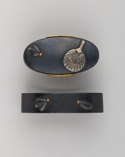 Sword-Hilt Collar and Pommel (Fuchigashira)