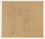 Two Studies of Standing Figures