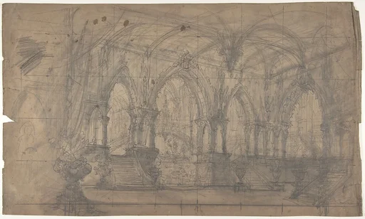 Design for a Stage Set at the Opéra, Paris