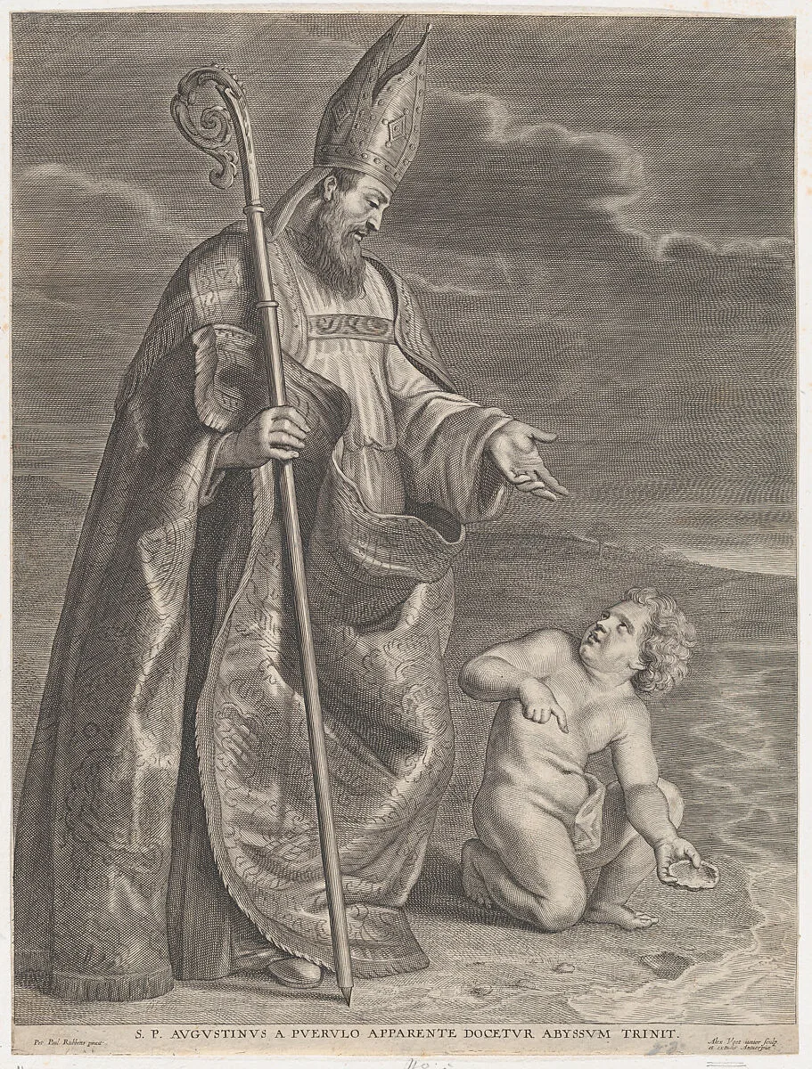 Saint Augustine, appearing to a child on a beach — Peter Paul Rubens|Alexander Voet II