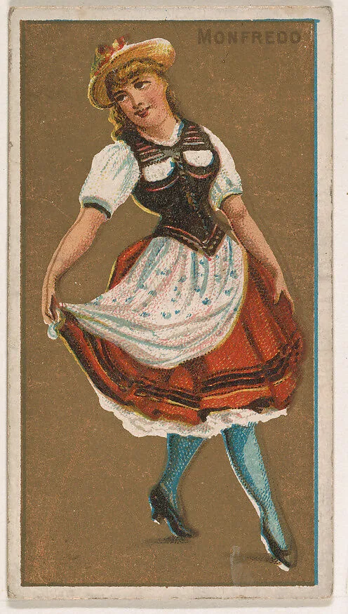 Monfredo, from National Dances (N225, Type 1) issued by Kinney Bros. — Kinney Brothers Tobacco Company