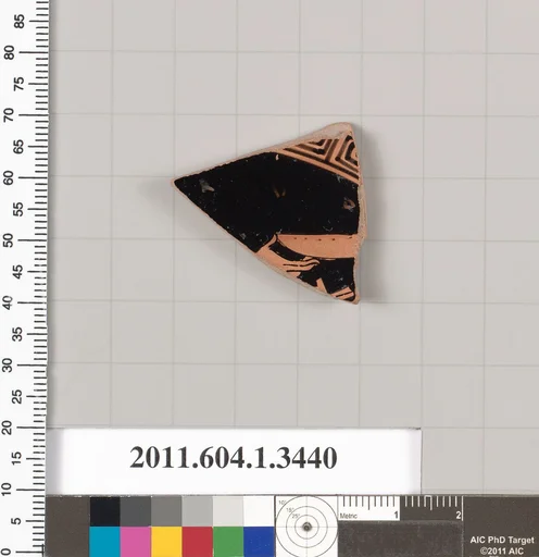Terracotta fragment of a kylix (drinking cup)