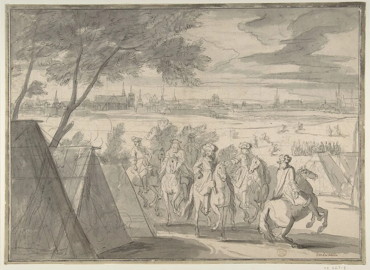 Louis XIV at the Siege of Douai, Seen from the South-East (July 1–6, 1667) — Adam Frans van der Meulen