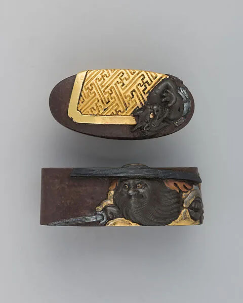 Sword-Hilt Collar and Pommel (Fuchigashira) — Unknown
