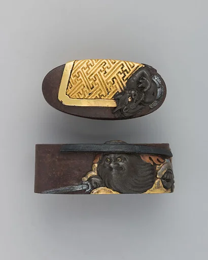 Sword-Hilt Collar and Pommel (Fuchigashira)