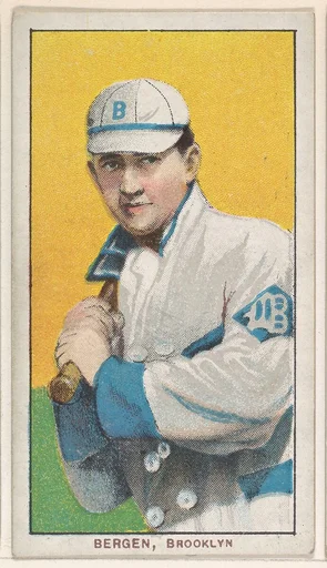 Bergen, Brooklyn, National League, from the White Border series (T206) for the American Tobacco Company