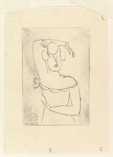 Female Figure (Bust of Woman with Raised Arm) — Elie Nadelman