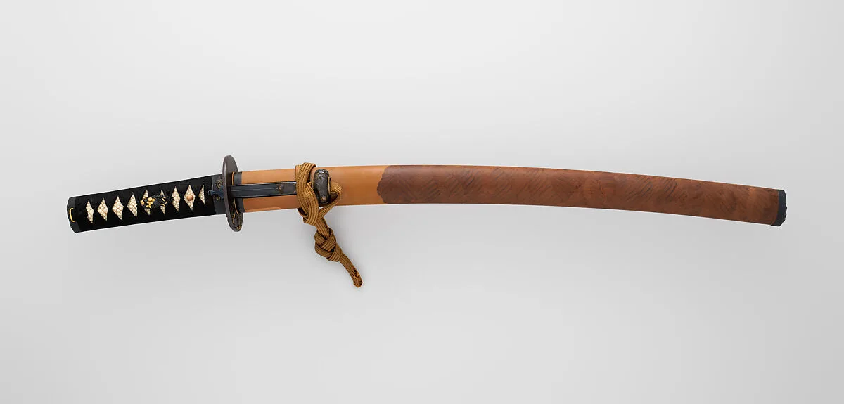 Blade and Mounting for a Short Sword (Wakizashi) — Yokoyama Kōzukedaijō Sukesada|乙柳軒政信 Otsuryūken Masanobu