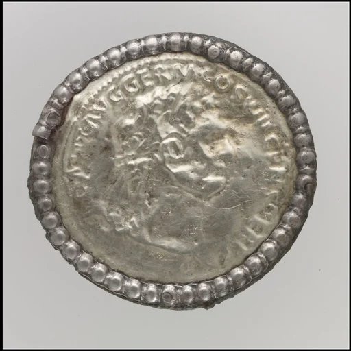 Gold Disk Brooch